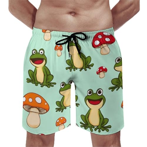 Quick-Drying Men's Swim Shorts, Mesh Lining Swimming Trunks with Pocket Elastic Waist Swimwear4