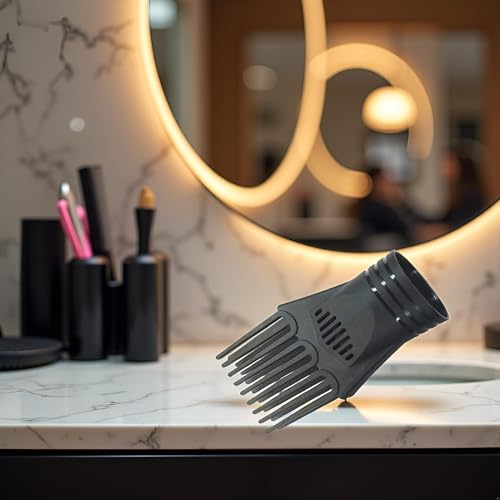 Peine universal negro para secadora de cabello miniatura 6