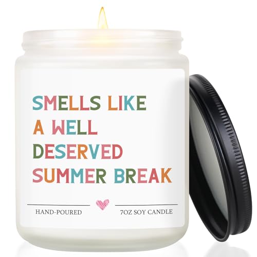 Teacher Gifts Teacher Gifts for Women Teachers Appreciation Gift Nursery English History Gift from Students on Summer Vacation Graduation Funny Lavender Scented Candles 7OZ