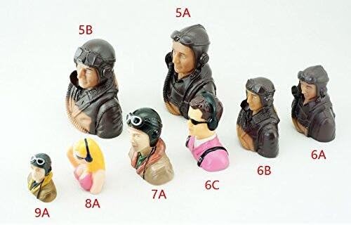 RC Plane 1/6 Scale Figure Pilots 7A Toy Model with Headset Glass (LS-7A-1708A)