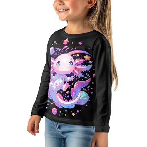 Image of Uourmeti Girls Graphic Tees Long Sleeve T Shirts for Teens Casual Tshirts Junior Sportswear Fall Tops