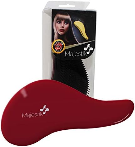 Detangling HairBrush for Tangle Free Hair - Best Detangler Brush for Women, Girls and Kids for Wet, Dry, Fine, Afro, Thick, Wavy, Curly or Thin Hair Types in Black
