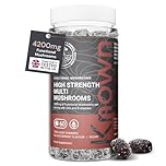 Known 4,200mg High Strength Multi Mushroom Gummies – Blackcurrant Flavour – Lions Mane, Reishi, Cordyceps, Chaga, Maitake, Tremella – Brain, Focus, Immune – 1 Month Supply – Vegan Supplement