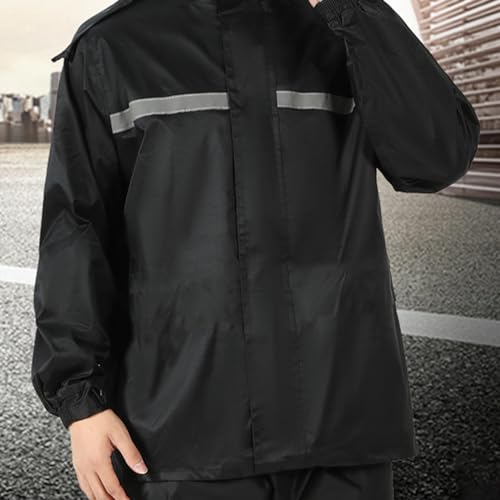 Combinaison de pluie pour moto Teksome veste étanche et pantalon réfléchissant pour motard