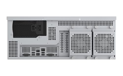 Image of Rosewill 4U Server Chassis Case|Supports up to 4 GPUs|8 Hot-Swap 3.5 inch /2.5 inch SATA /SAS up to 12Gbps|E-ATX Compatible|3x 12038 Hot-Swap Fans,2 Rear 8038 Fans|USB 3.2 Type-C|With Rail Kit-RSV-AI01