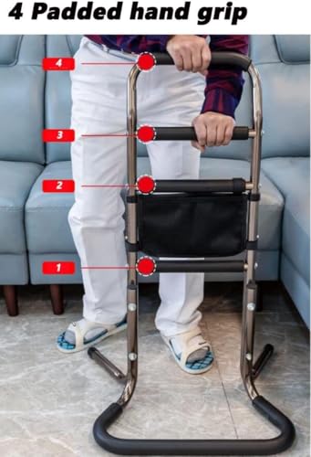 Silla de Ayuda para levantarse para Personas Mayores, Ayuda de Movilidad portátil, Dispositivo de Asistencia de elevación de Altura Ajustable para Sentarse y levantarse fácilmente, B