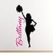 Personalized Cheerleader Wall Decal Art Cheerleading Sticker Words