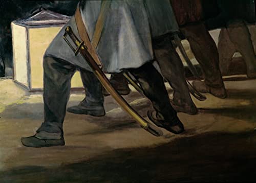 Art tableau exécution des défenseurs de Goya, toile haute définition