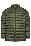 BadRhino Big & Tall Khaki Water Resistant Puffer Jacket - Men's - Plus Size Curve - Image 4