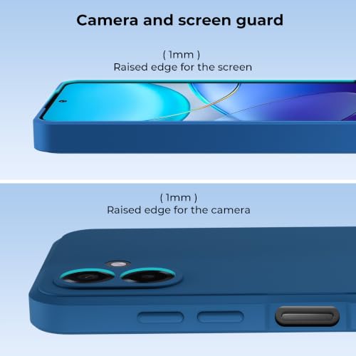 Image of A rtistque Back Cover Case for Samsung Galaxy M17e 5G / A07 / F70e / M07 / F07 / A07 5G | Premium Matte Cover | Camera Protection | Shockproof | Stylish Design Samsung Galaxy M17e Back Cover - Blue