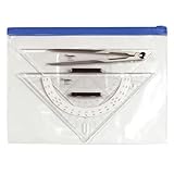 Navyline GmbH Navigationsbesteck SBF – Ausbildungsset für Sportbootführerschein See & Binnen mit Anlegedreieck, Navigationsdreieck & Marinezirkel