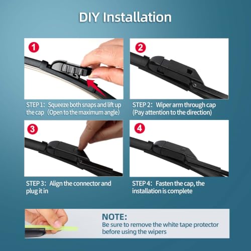 Image of Windshield Wiper Blades for Honda HR-V HRV 2023-2025 | Replacement Original Equipment Replacement - 26 inch+17 inch+12 inch (3-Piece Set)