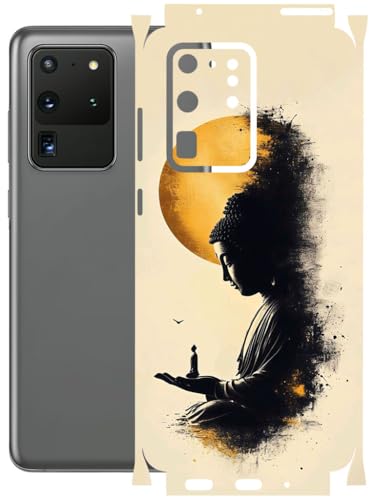 Image of AtOdds - Full Body Back Screen Guard Protector Film - Lamination Wrap Skin Sticker Compatible with Samsung Galaxy S20 Ultra | Scratchproof Matte Finish (Divine)