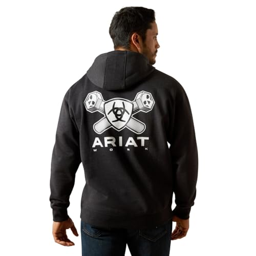 ARIAT Men's Rebar Workman Bolt Hoodie2