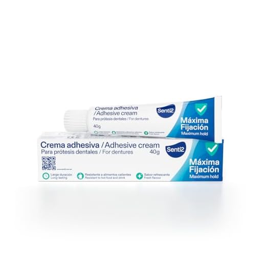 Senti2 Crema Adhesiva extra fuerte para prótesis dentales - 40g