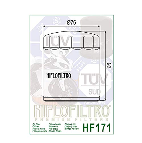 Hiflo HF171 - Filtro dell'olio nero FXDF ESPFI