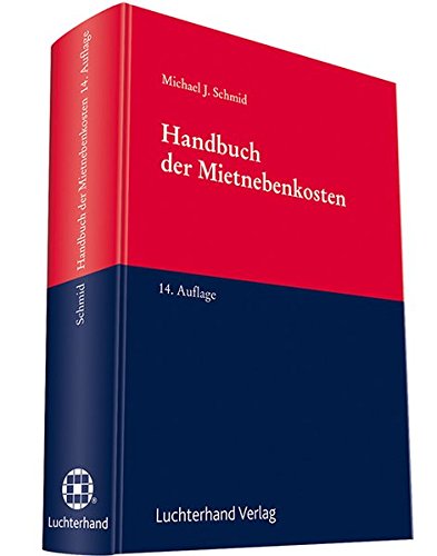 Handbuch der Mietnebenkosten Handbuch der Mietnebenkosten