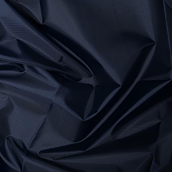 Tissu polyester Rip Stop Spinnaker bleu marine 2m idéal pour coudre un cerf-volant marin