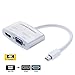 CABLEDECONN Mini Displayport Hdmi, 4-en-1 Mini Displayport DP (Puerto Thunderbolt Compatibles) a...