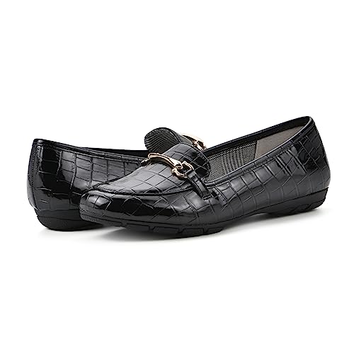 Image of CLIFFS BY WHITE MOUNTAIN Women's Glowing Cushioned Loafer Flat