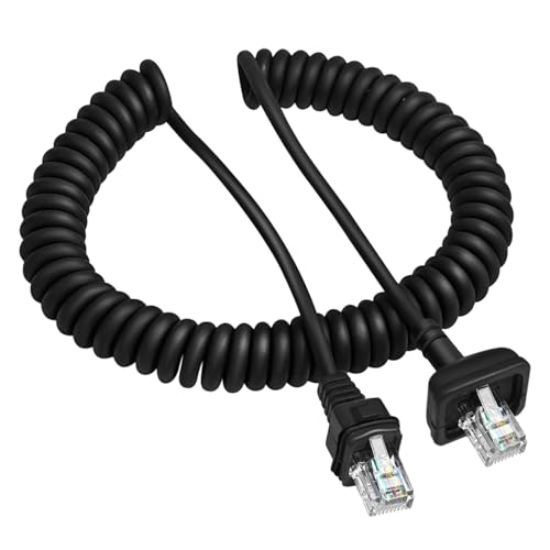 Kokorasa KMC-30 KMC-32 Microphone Mic Cable Cord Wire RJ-45 8 Pin to 8 Pin for Kenwood KMC-35 TK-7100 TK-760 TK-768 TK-762G TK-780G M-261A TM-271A Radi Handheld Microphone