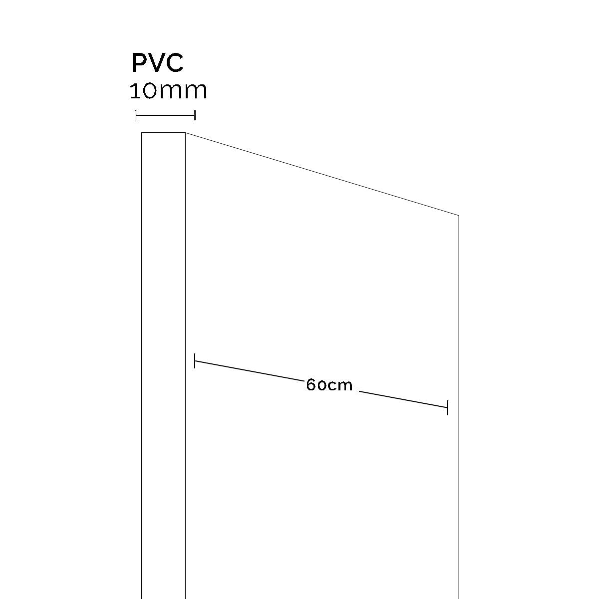 Tête de lit imitation bois, PVC 10 mm, impression numérique, facile à installer et durable, 6 dimensions disponibles (140 x 60 cm)