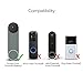 Wasserstein Anti-Theft Mount Compatible with Google Nest Doorbell Battery - No-Drill Installation (Black)