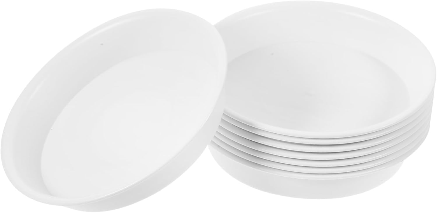 Mikikit 32pcs Round Plant Saucer Drip Tray for Pots for Collecting Excess Water and