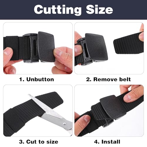 Molain 12 Pack Men's Nylon Belts, Nylon Webbing Canvas Belt Belt for Men Women Plastic Buckle Metal Free Webbing Canvas Work Belts for Outdoors, Hiking Casual, 47inch Length (6 Colors)4