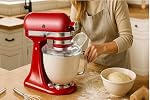 Grouarty Tilt-Head Stand Mixer Pouring Shield – Universal Splash Guard Compatible with Stainless Steel, Glass & Ceramic Bowls, Secure Fit Design (4.5~5QT)