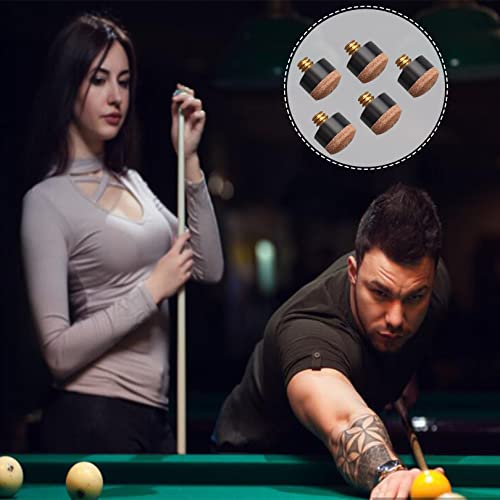 TCMCZ 20 Pcs Pool Cue Tips Hard Leather Screw-on Tips,Screw on Tips 10 mm Replacement Cue Tips for Pool Cues and Snooker,Screw on Tips 10 mm Cue Hard Tips for Pool Cues and Snooker(Brown) - Image 7