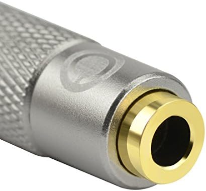 GEEKRIA Apollo 2.5mm Male to 3.5mm Female Convert Adapter, 2.5mm Male Balanced 4 Ring Connector, 3.5mm Female Balanced 4 Ring Jack - Gold Plated Audio Adapter