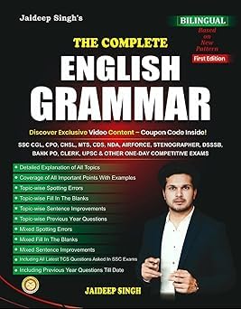 Image of The Complete English Grammar By Jaideep Singh | Bilingual Based on New Pattern First Edition - 2025