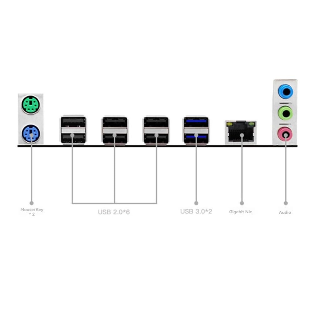 Scheda Madre X99 PR9 per Processore CPU LGA 2011-3, Kit Completo, Supporta 4 Moduli di RAM DDR4, M.2/NVME M.2 con Processore CPU E5 2666v3, Interfaccia 3.0