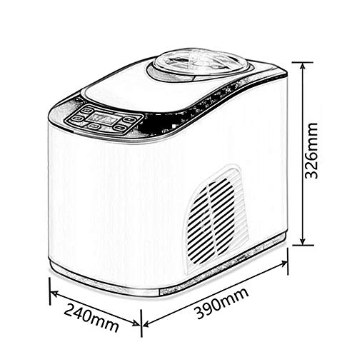 LLSS Automatische Eismaschine mit eingebautem Gefrierschrank, Softeismaschine, Eismaschine – Bild 3