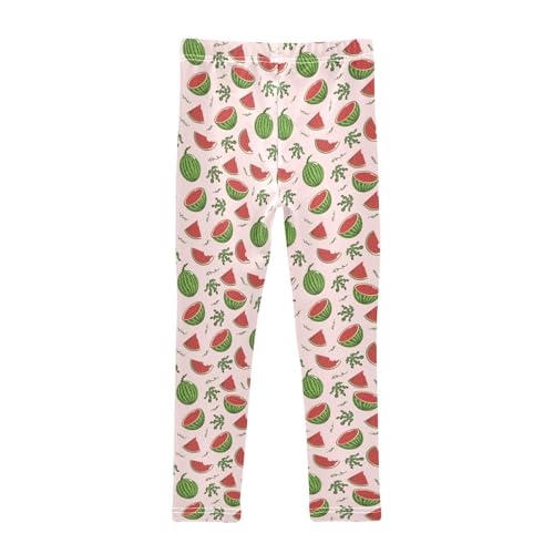 Girls Leggings Watermelon Slices on A Pink Background Toddler Girls Clothes Leggings for Girls Toddler Girls Leggings 3-4T2
