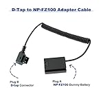 Alvins-Cables-NP-FZ100-Dummy-Battery-to-D-tap-Coiled-Power-Cable-for-Sony-A7III-A7RIII-A7SIII-A7C-A7IV-A9-FX3-Camera