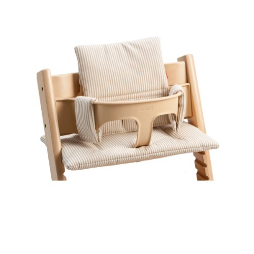 Stokke Tripp Trapp Cushion, Beige Stripes