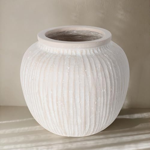 Oakrain Large Rustic Minimalist Vase, 11' Distressed...