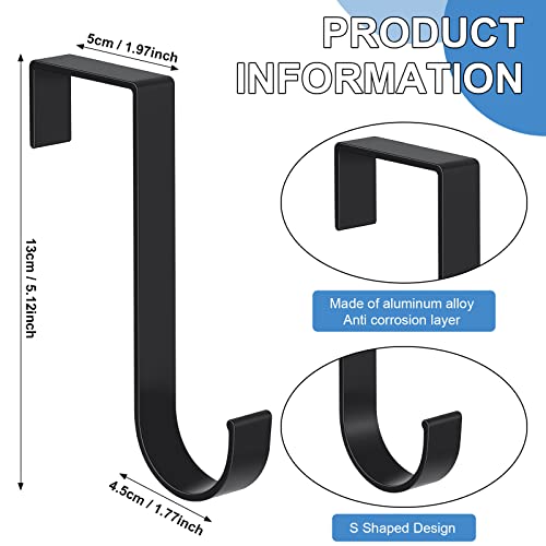 12 Pcs 1.97 Inch Cubicle Hooks Office Cubicle Whiteboard Hanger For Narrow Cubicle Organizer Rack Holder Hooks Aluminum Cubicle Hangers For Clothes Coats Towels Christmas Wreath Stocking Keys Black #TOP1