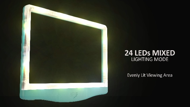 MagniPros 5X Large LED Page Magnifier for Reading with 3 Color Lighting Modes & Anti-Glare Lens to Reduce Eye Strain-Perfect for Small Prints, Aging Eyes, Low Vision and Seniors