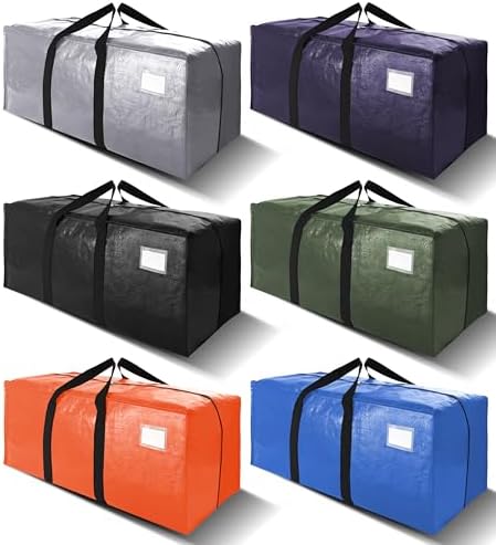 VELVETSURE Heavy Duty Extra Large Moving Bags W/Backpack Straps -...