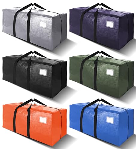 VELVETSURE Heavy Duty Extra Large Moving Bags W/Backpack Straps -