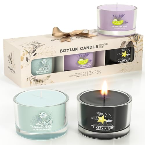 Duftkerzen Geschenke f&uuml;r Frauen | Duftkerzen Geschenkset for Anxiety | Duftkerzen im Glas | Entspannungsgeschenke f&uuml;r Frauen | Kollektion Besondere Geschenke