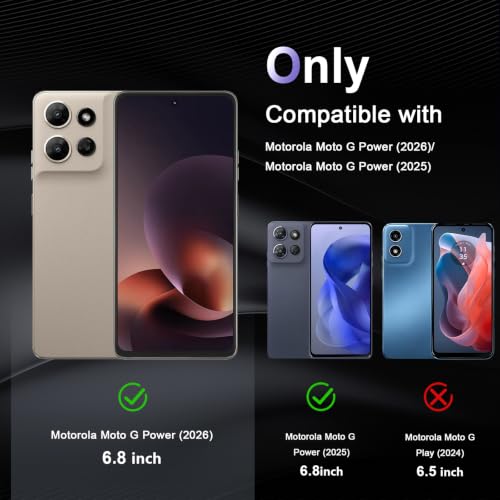 Image of Case for Motorola Moto G Power 5G 2026 /2025, Military Grade Drop Protection Phone Case, Yellowing Resistant, Anti-Scratch Hard PC Back, Shockproof Hard Ultra-Thin Protective Cover, Clear