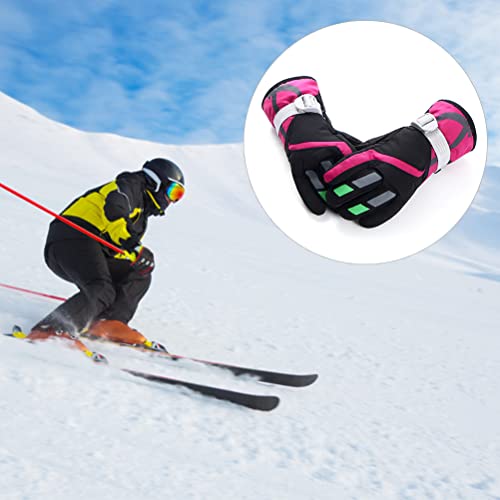 Luvas Infantis TYTOGE, Luvas de Inverno à Prova de Vento, Luvas de Esqui Antiderrapantes, Luvas Quen