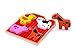 Small 4 Piece Barnyard Farm Animals Wooden Chunky Puzzle for Toddlers, Preschool Age w/ "Easy-Hold" Colorful Solid Wood Pieces. Simple & Educational for 1, 2 & 3 Year Olds