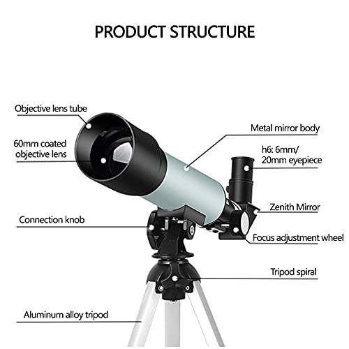 Telescopio Monocular 50 mm Refractor para Astronomía miniatura 4