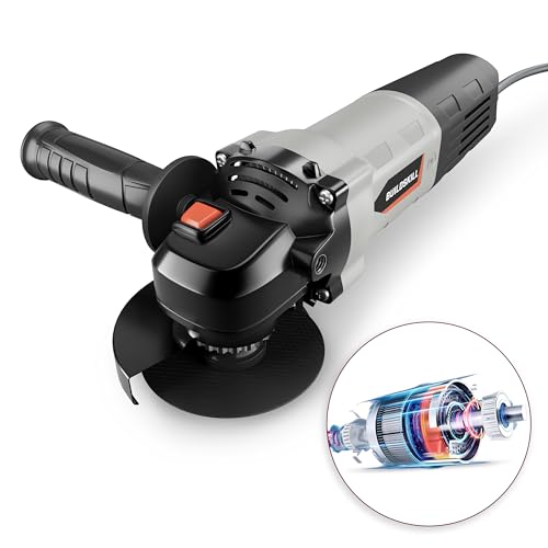 Image of BUILDSKILL 850W Angle Grinder Machine | 100MM | M10 | Spindle Lock | 11000 RPM Speed | Copper Motor | Two Position Detachable Handle | Compact & Lightweight Grinding Machine (6 Months Warranty)