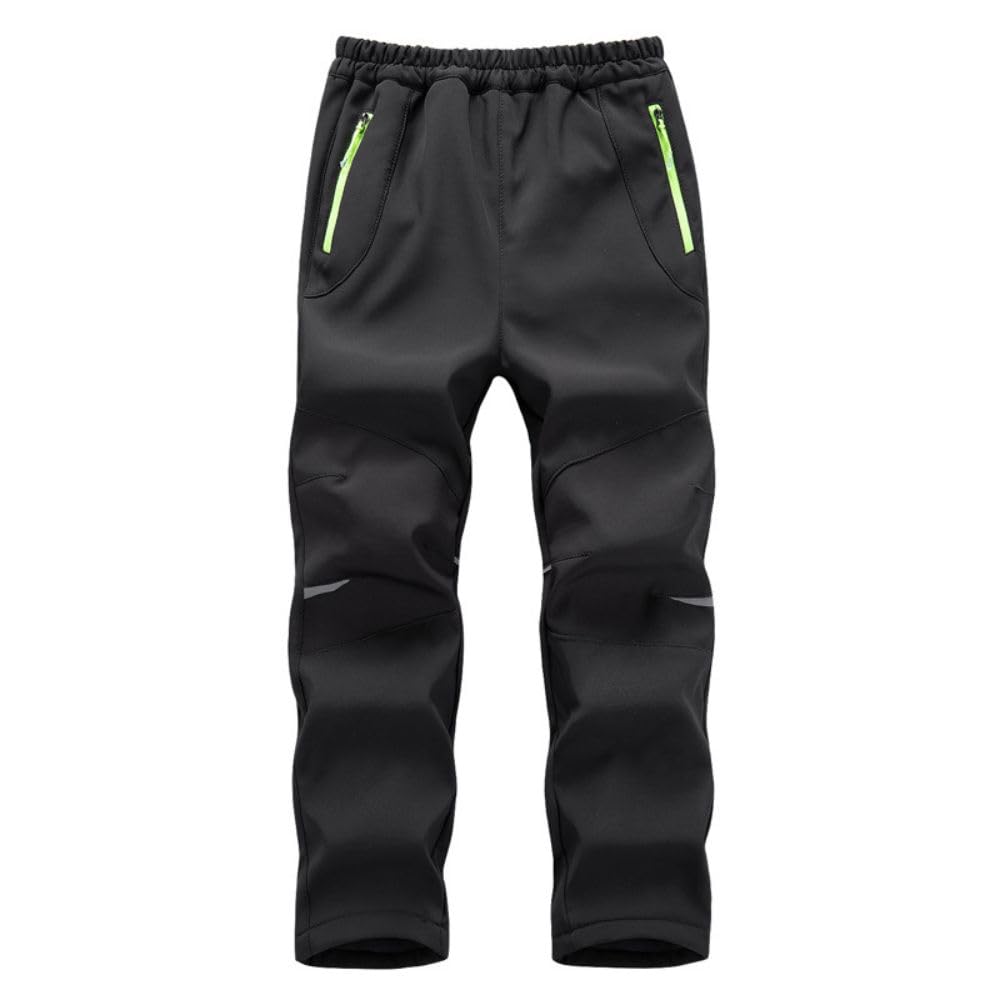 Pantaloni softshell per bambini, impermeabili, antivento, per bambini, per le escursioni, per il tempo libero, per l'inverno, per le attività all'aria aperta, per le attività all'aria aperta